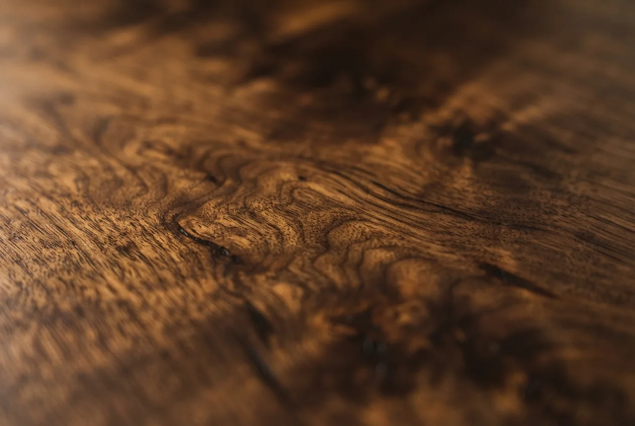 Oiled walnut grain