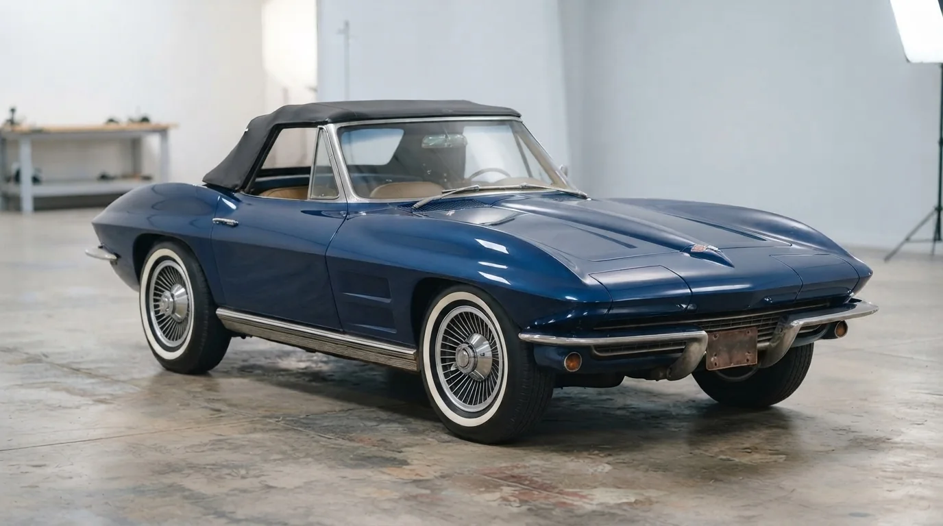 The same car after a full restoration