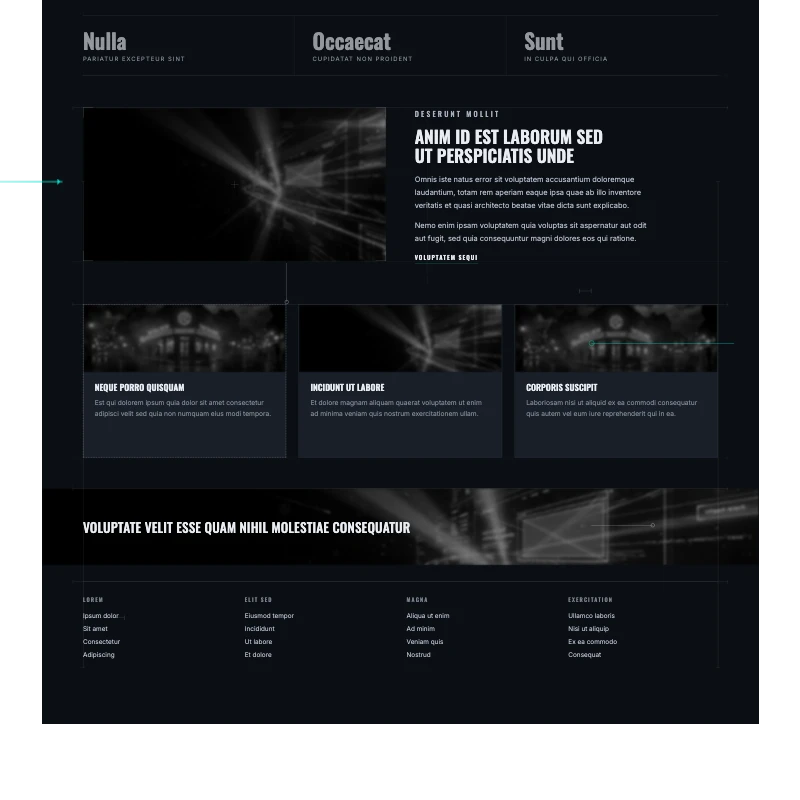 A legacy website layout becoming a modern one, shown at phone width