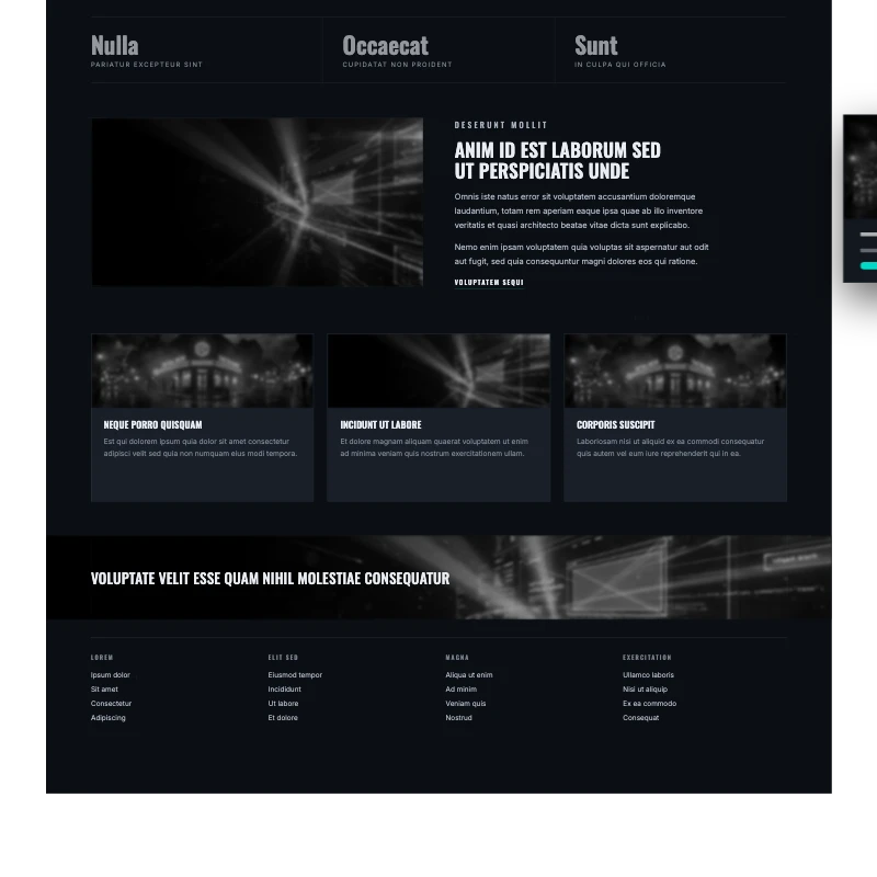 Finished work shown at phone width, with structural markup held back